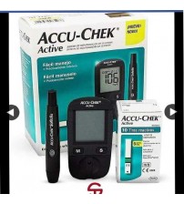 Accu-Chek Active Blood Glucose Meter Kit of 10 strips free